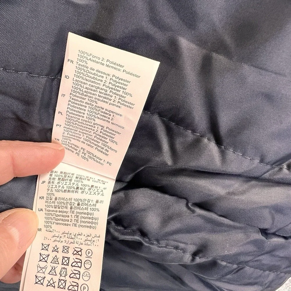 Oodji Man‎ Winter Coat Jacket Men's Medium 182 Blue Insulated Pockets Mid Length